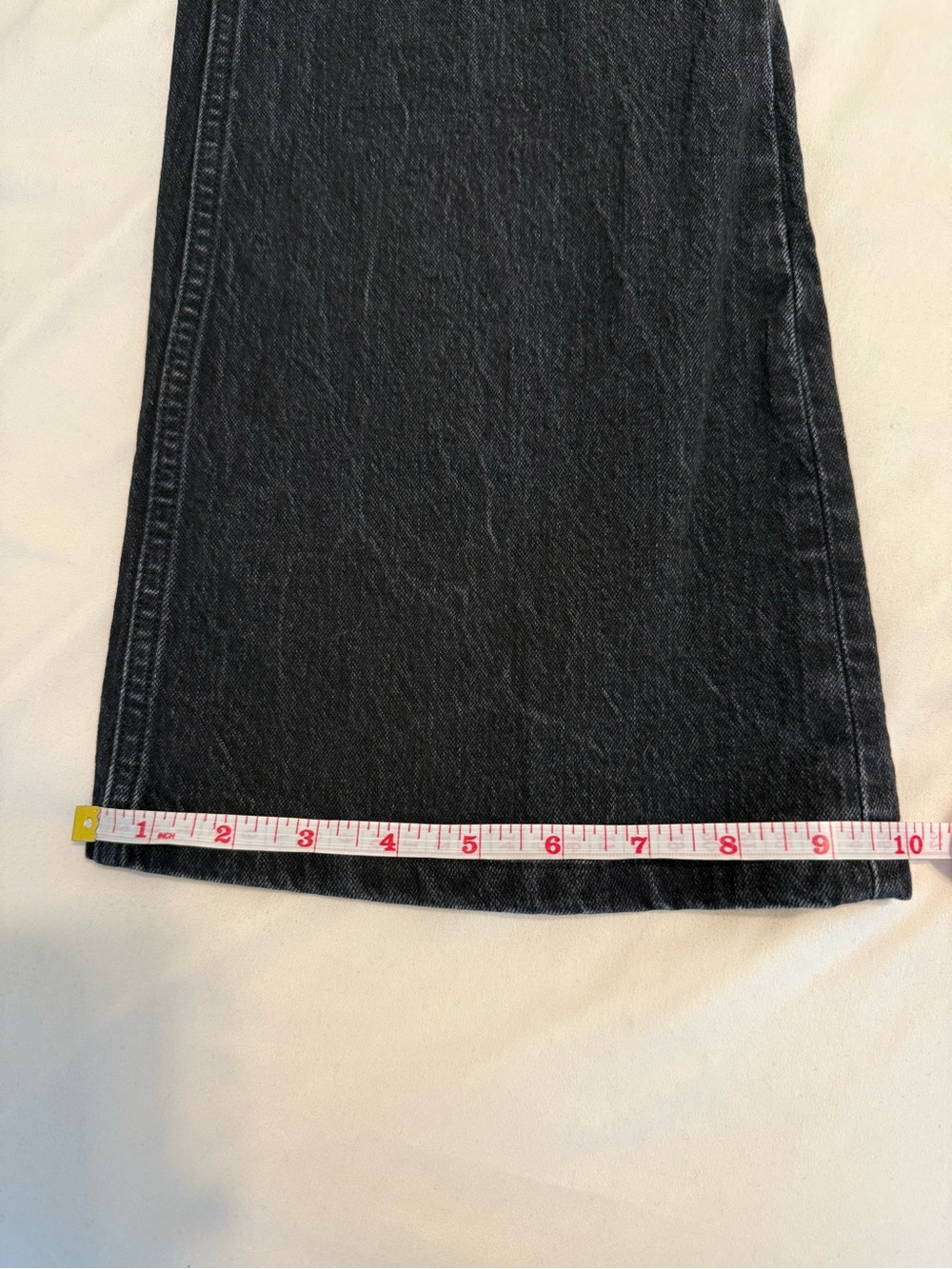 Abercrombie & Fitch Women's 33 Curve Love Mid Rise Bootcut Jean Black - Picture 10 of 15